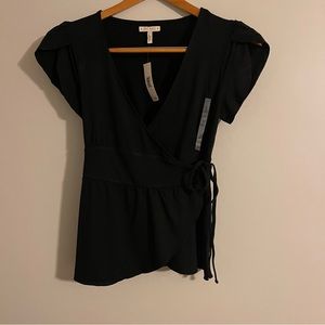 Old Navy Wrap Shirt New with Tags NWT Black Size Small